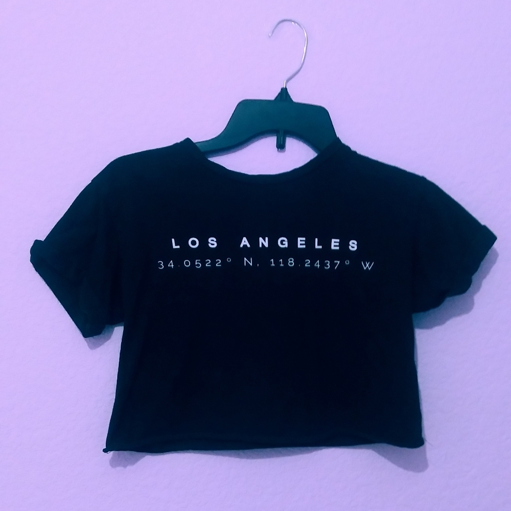 Black Los Angeles Crop Top